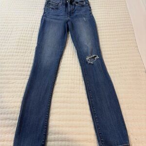 Express Dark Blue Women's Skinny Jeans